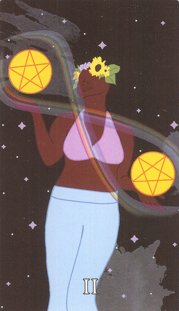 Two of Pentacles — The Cosmic Coven Tarot