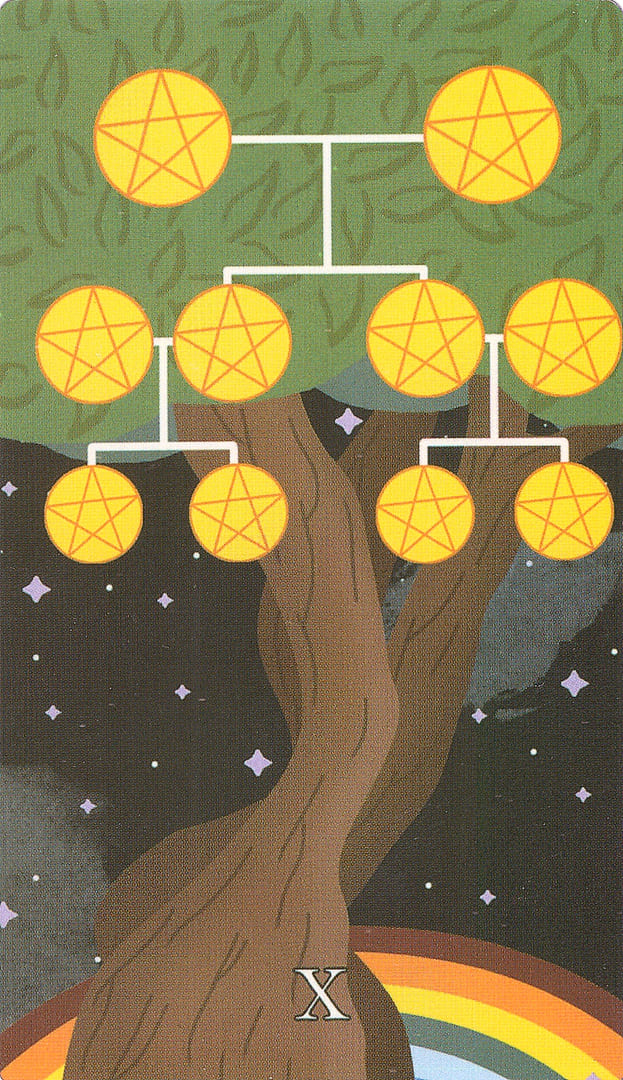 Diez de Oros — Cosmic Coven Tarot