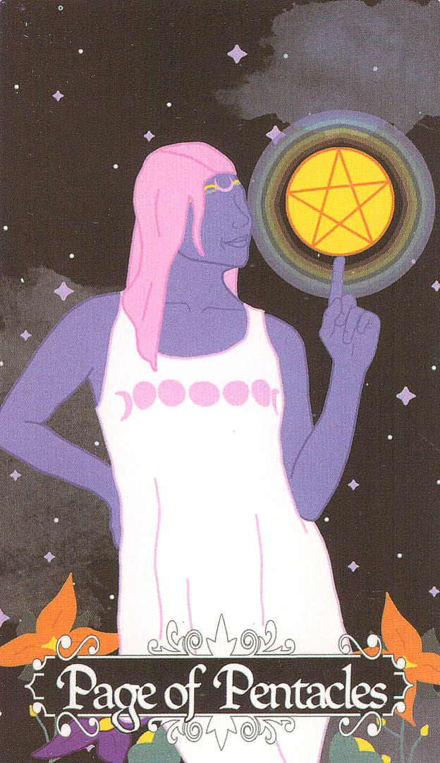 Page of Pentacles — The Cosmic Coven Tarot