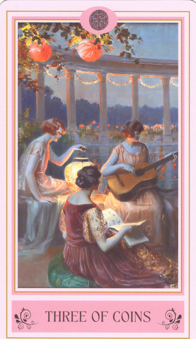 Tres de Oros — Tarot of Aphrodite
