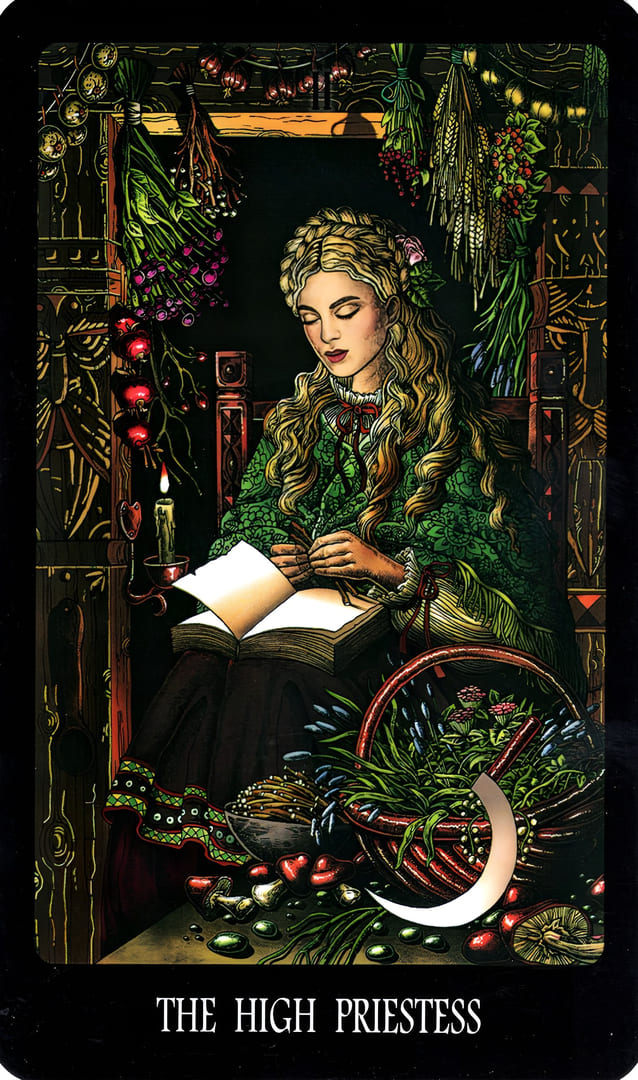 The High Priestess — The Slavic Legends Tarot
