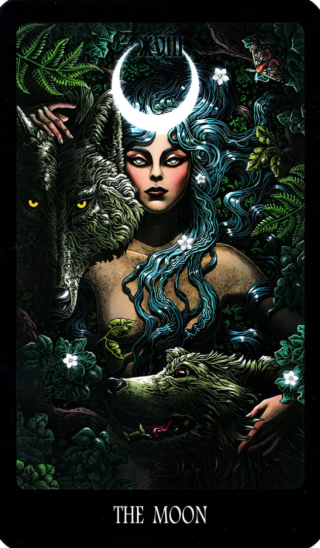 The Moon — The Slavic Legends Tarot