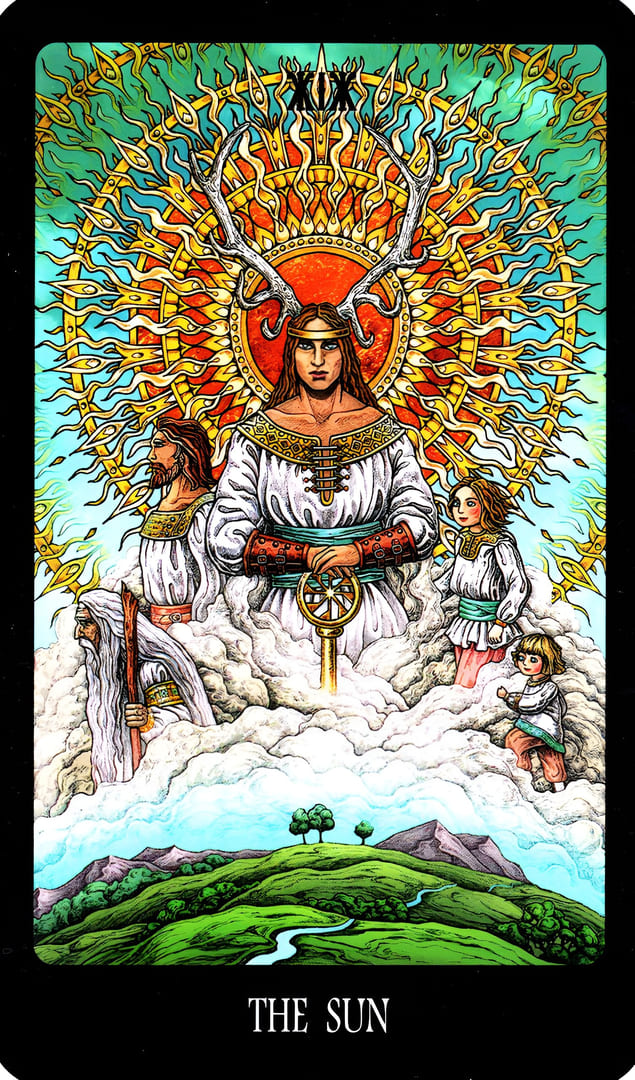 The Sun — The Slavic Legends Tarot