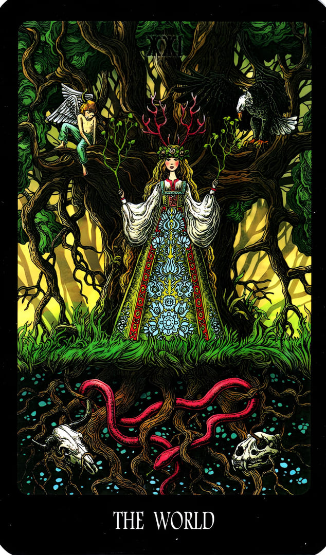The World — The Slavic Legends Tarot