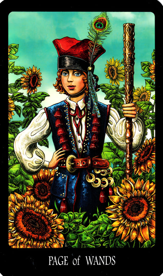 Page of Wands — The Slavic Legends Tarot