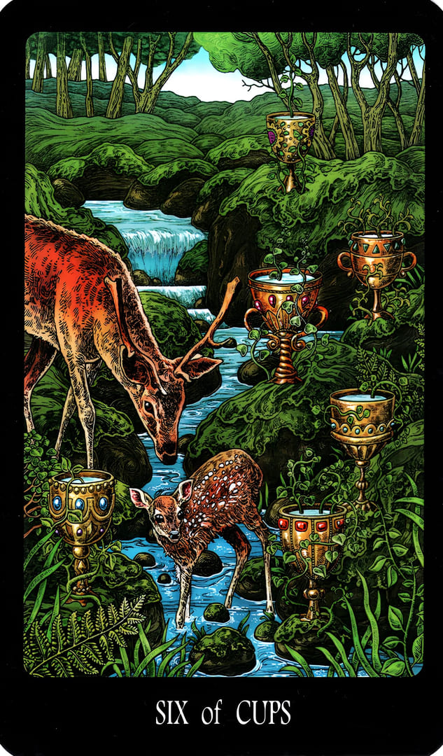 Six of Cups — The Slavic Legends Tarot