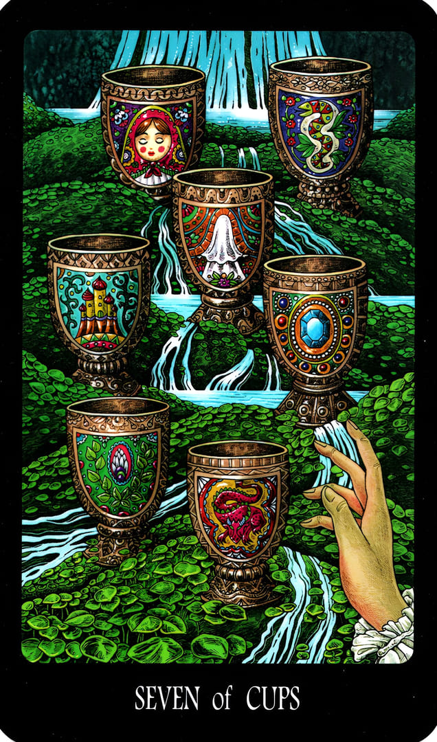 Seven of Cups — The Slavic Legends Tarot