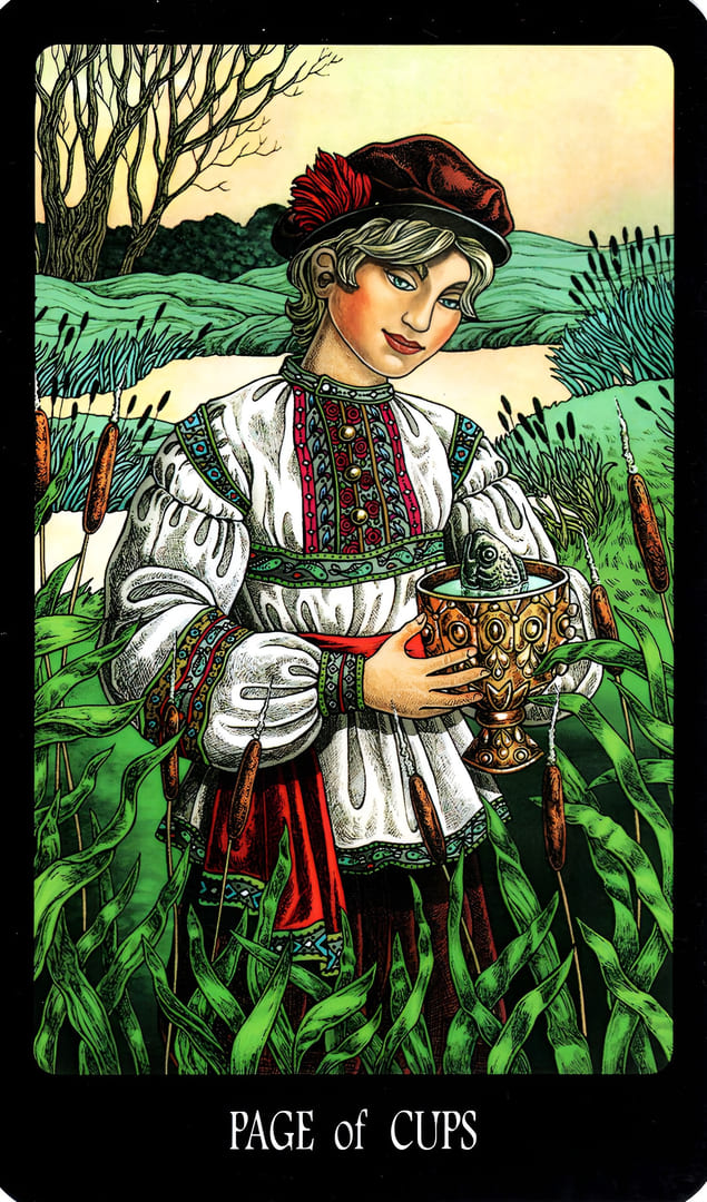 Page of Cups — The Slavic Legends Tarot