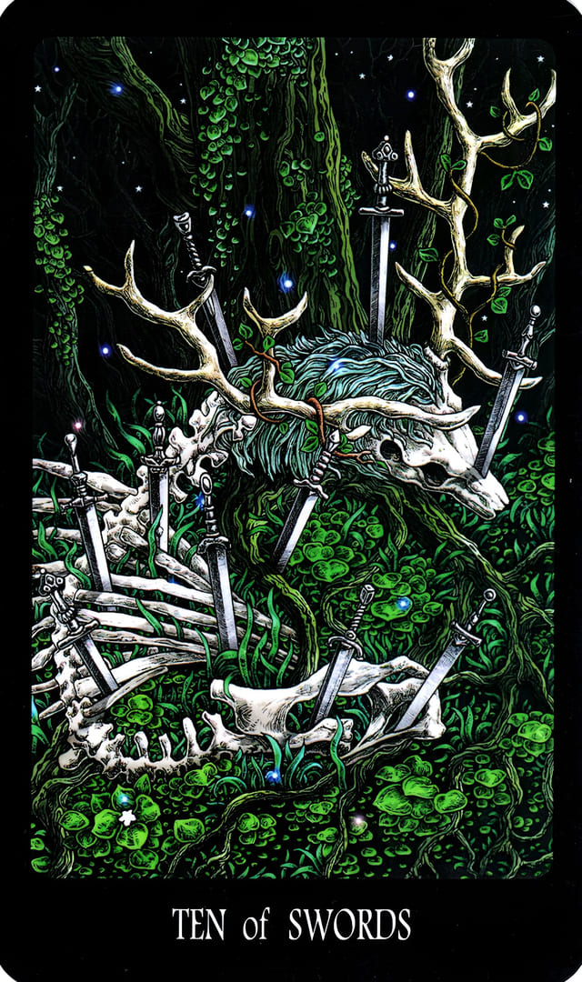Ten of Swords — The Slavic Legends Tarot