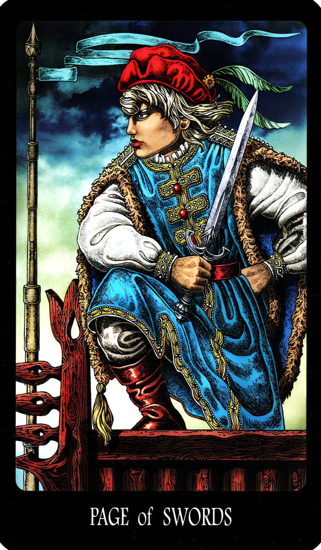Page of Swords — The Slavic Legends Tarot