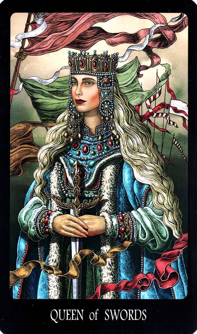 Queen of Swords — The Slavic Legends Tarot