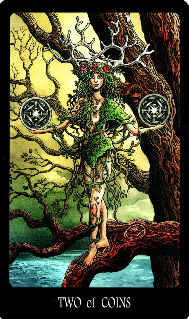 Two of Pentacles — The Slavic Legends Tarot