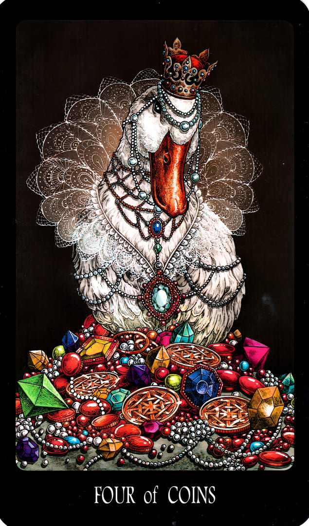 Four of Pentacles — The Slavic Legends Tarot