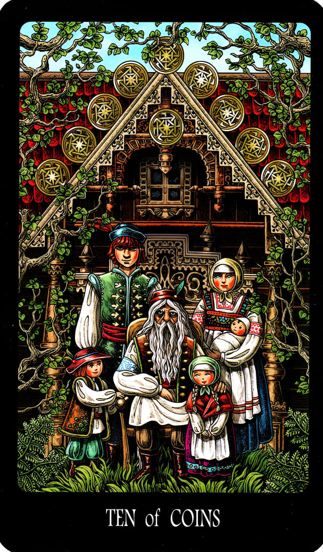 Ten of Pentacles — The Slavic Legends Tarot