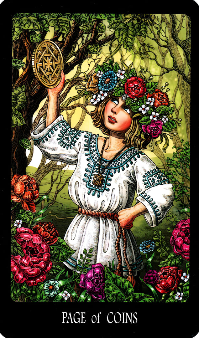 Page of Pentacles — The Slavic Legends Tarot
