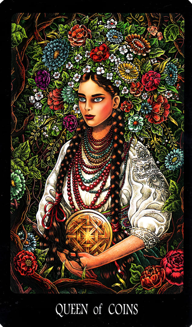 Queen of Pentacles — The Slavic Legends Tarot