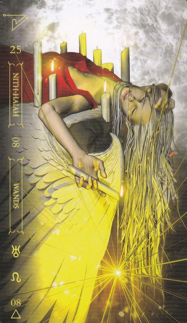 Ocho de Bastos — Notoria Tarot
