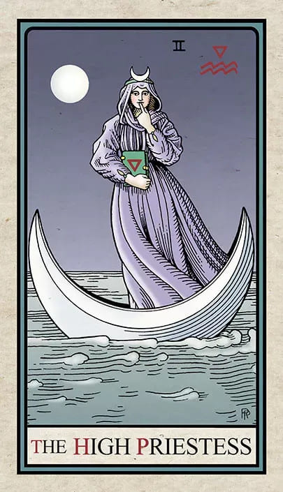 La Sacerdotisa — Alchemical Tarot