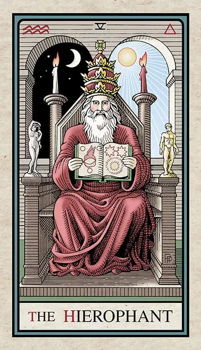 El Hierofante — Alchemical Tarot