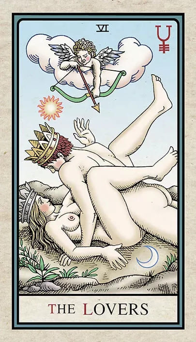 Los Enamorados — Alchemical Tarot