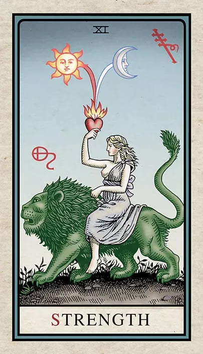 La Fuerza — Alchemical Tarot