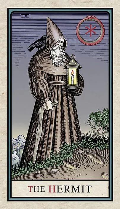 El Ermitaño — Alchemical Tarot