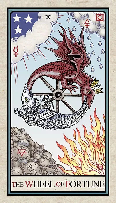 La Rueda de la Fortuna — Alchemical Tarot