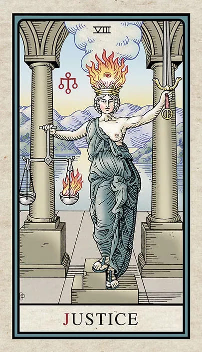 La Justicia — Alchemical Tarot