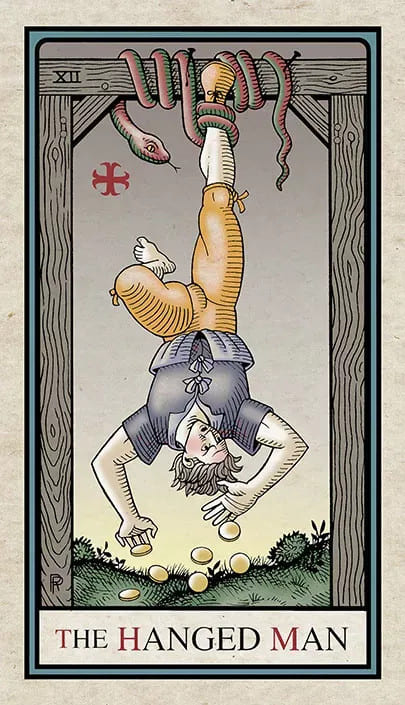 El Colgado — Alchemical Tarot