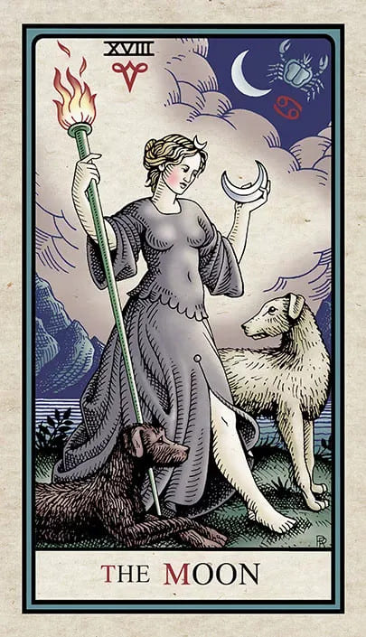 La Luna — Alchemical Tarot
