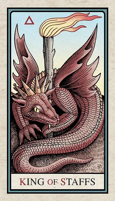Rey de Bastos — Alchemical Tarot