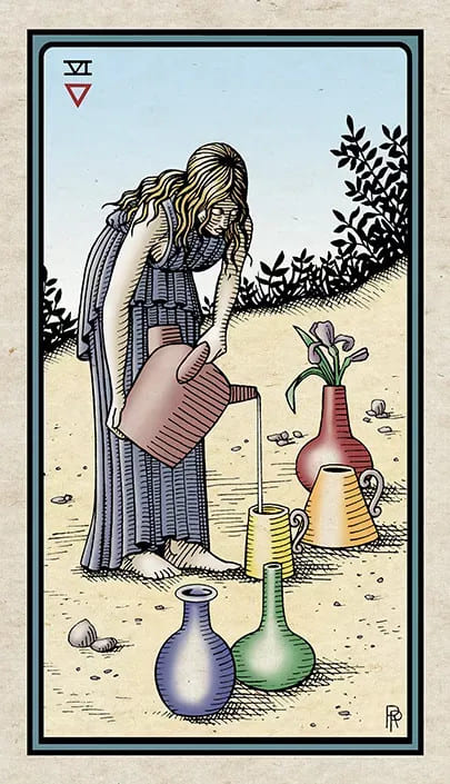 Seis de Copas — Alchemical Tarot