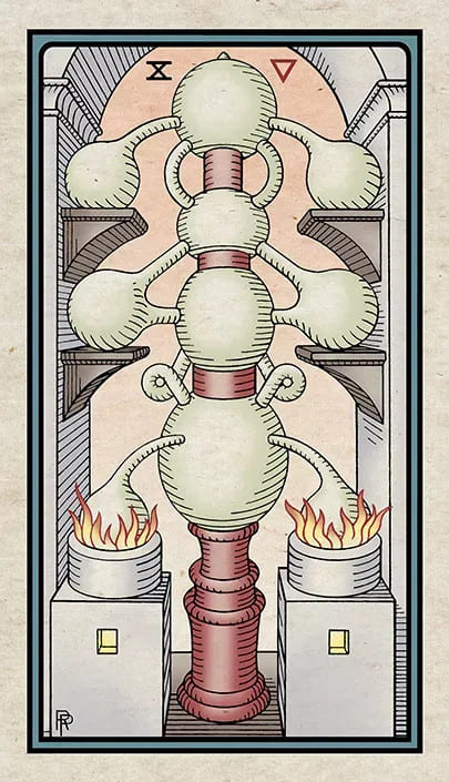 Diez de Copas — Alchemical Tarot