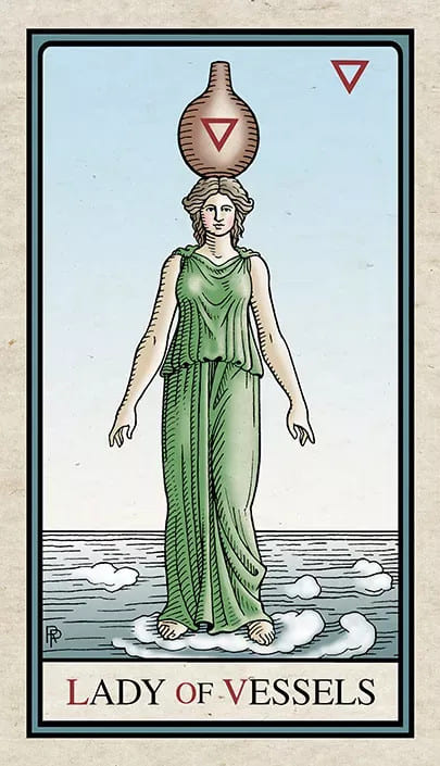 Sota de Copas — Alchemical Tarot