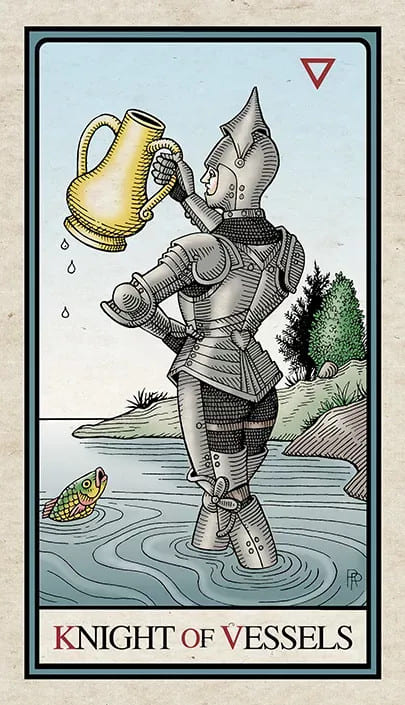 Caballo de Copas — Alchemical Tarot