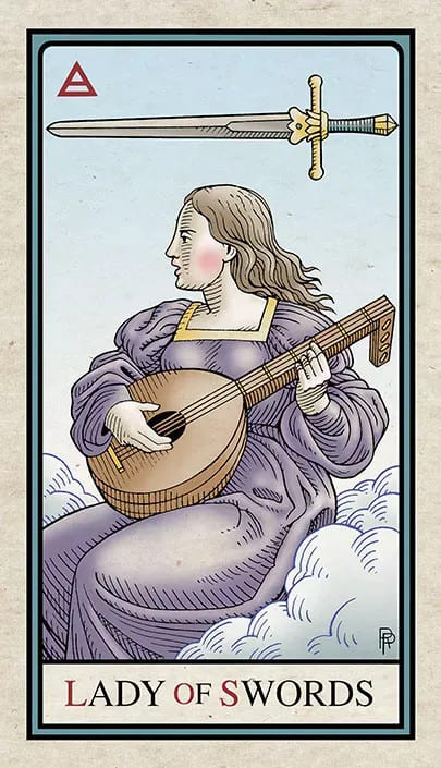 Sota de Espadas — Alchemical Tarot