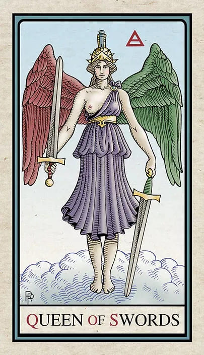 Reina de Espadas — Alchemical Tarot
