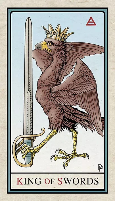 Rey de Espadas — Alchemical Tarot