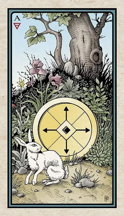 As de Oros — Alchemical Tarot