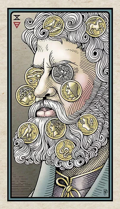 Diez de Oros — Alchemical Tarot