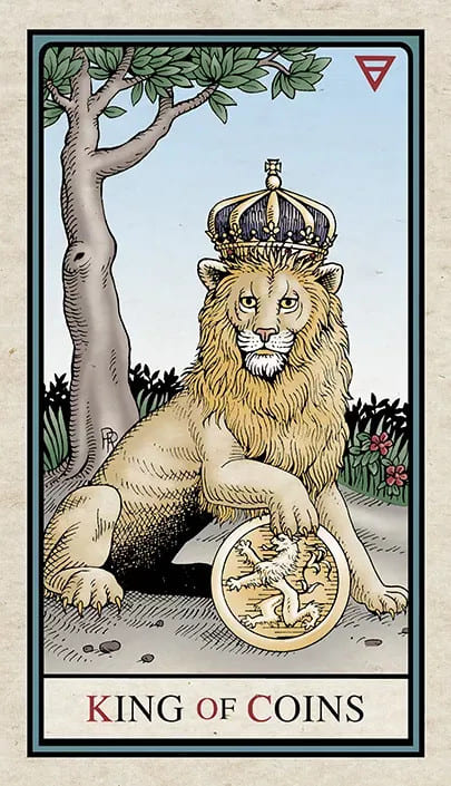 Rey de Oros — Alchemical Tarot