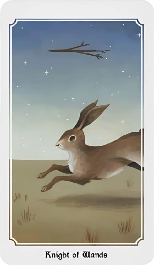 Caballo de Bastos — Anima Mundi Tarot