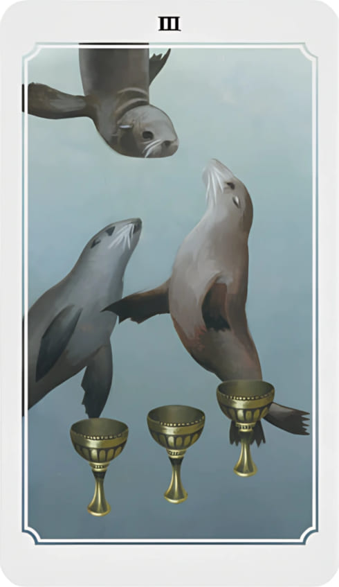 Tres de Copas — Anima Mundi Tarot