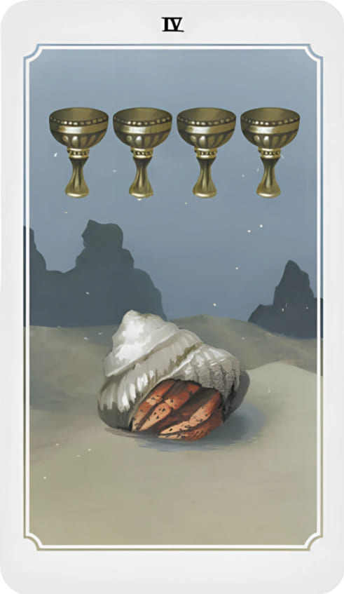 Cuatro de Copas — Anima Mundi Tarot