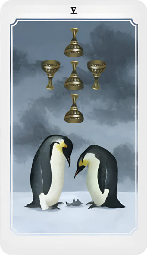 Cinco de Copas — Anima Mundi Tarot