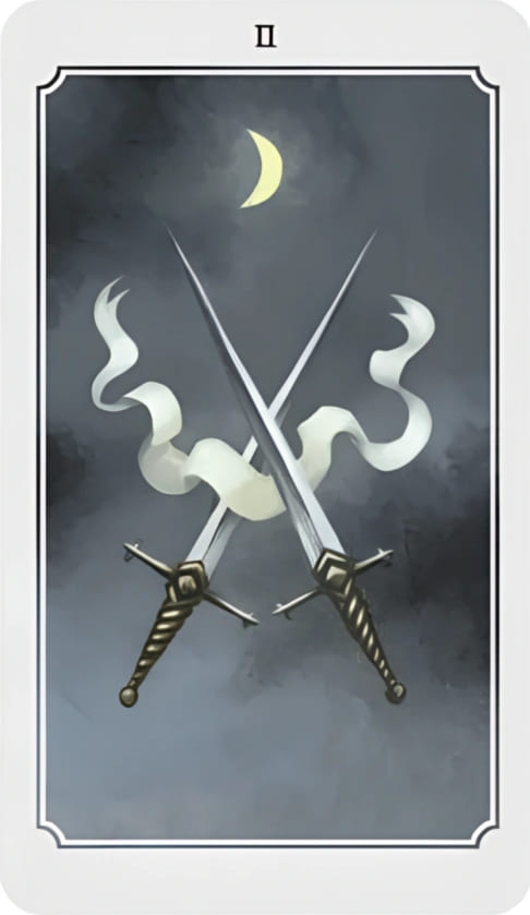 Dos de Espadas — Anima Mundi Tarot