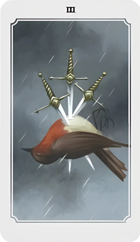 Tres de Espadas — Anima Mundi Tarot