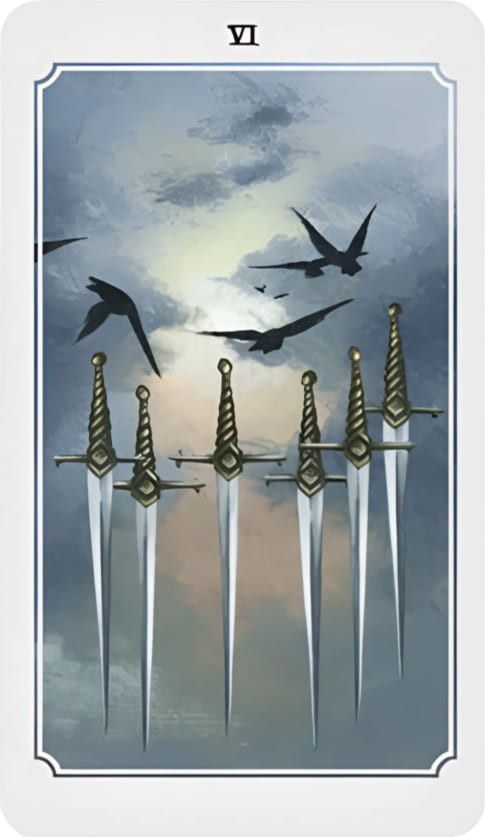 Seis de Espadas — Anima Mundi Tarot