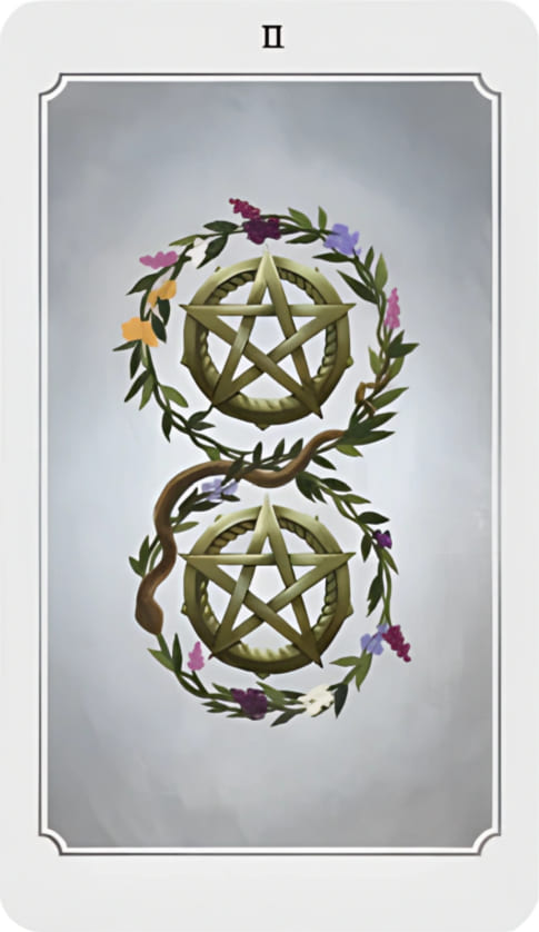 Dos de Oros — Anima Mundi Tarot