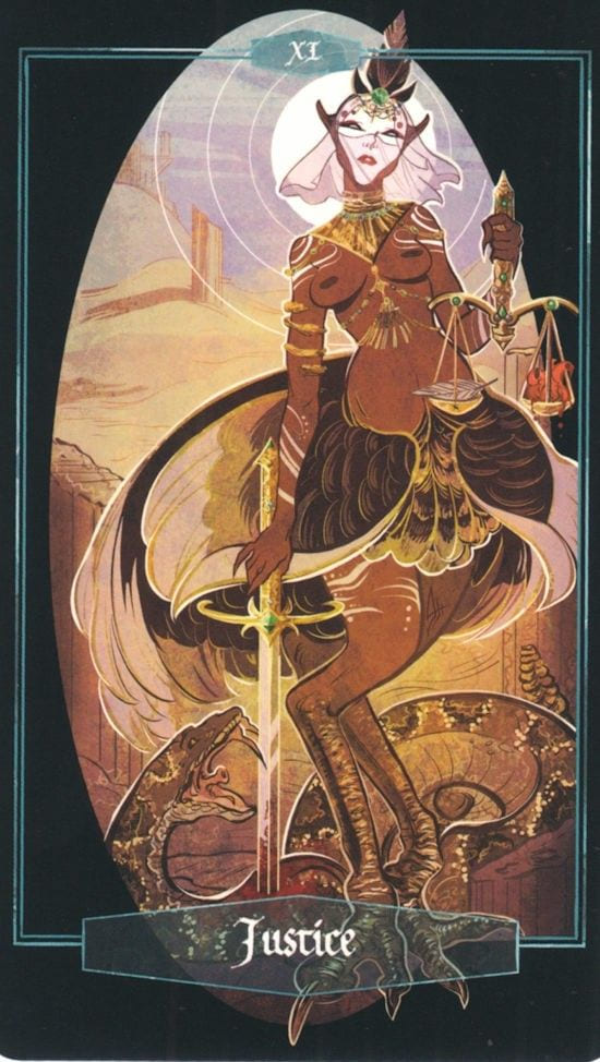 Justice — The Children of Litha Tarot